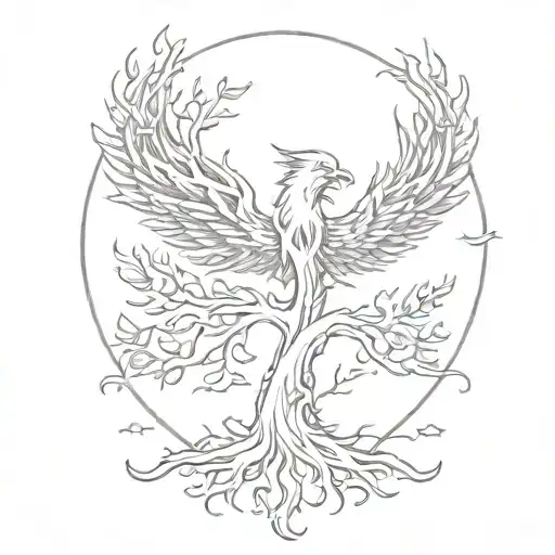 Simple Tree Of Knowledge With Phoenix Rising