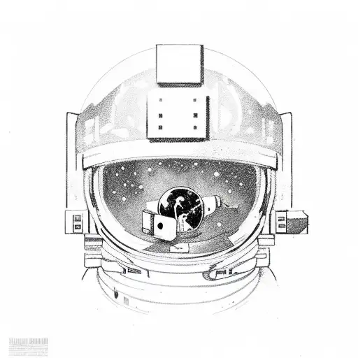 Astronaut And Aesthetic Background