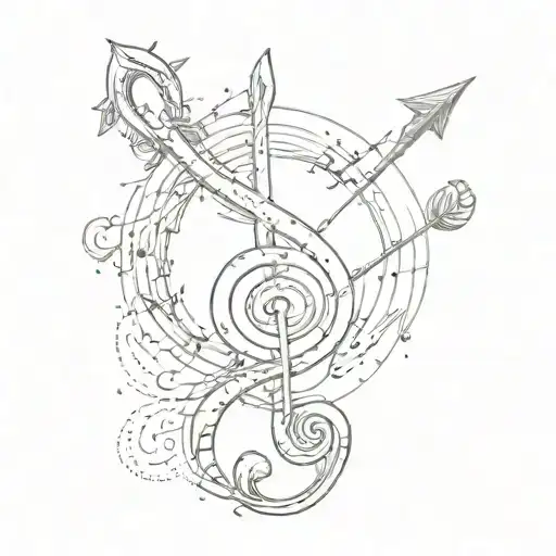 Treble Clef Arrow