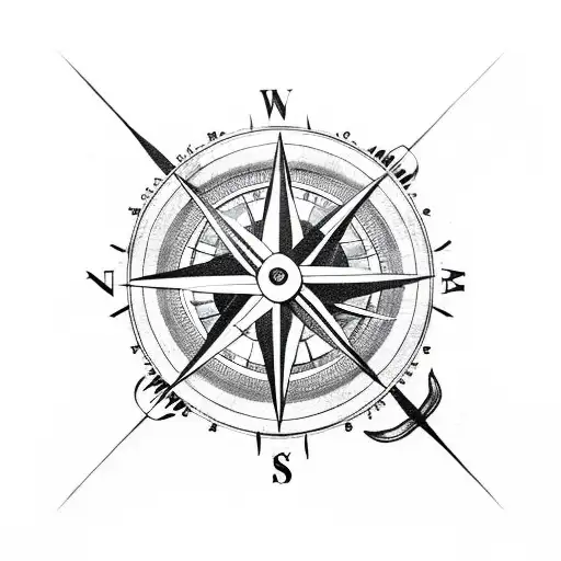 Compass With Rifle On It