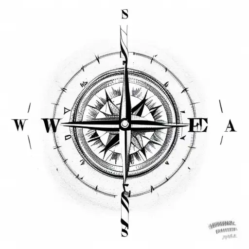 Compass With Gun On It