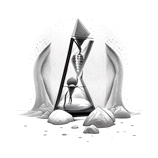 Sand Hourglass And Humen