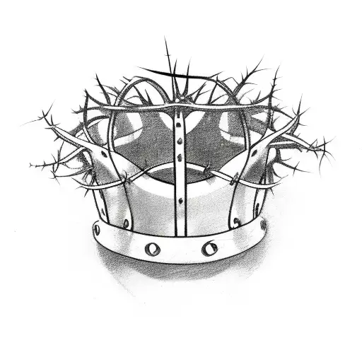 Oval Crown Of Thorns Branches