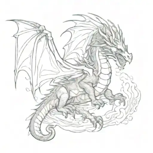 Small Fantasy Dragon Scene