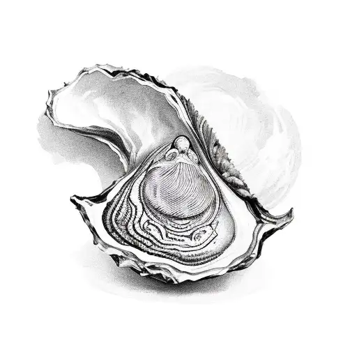 An Oyster On A Playing Card
