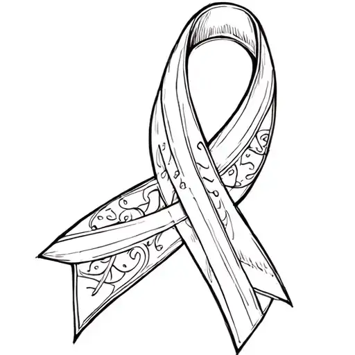 Lung Cancer Awareness Ribbon