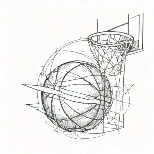 A Basketball And Football