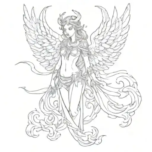A Seraph With Six Wings And Eyes Like Fire I'm