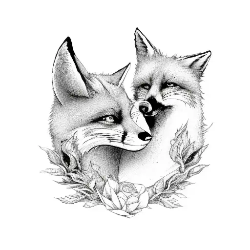 The Little Prince And The Fox On A Rose