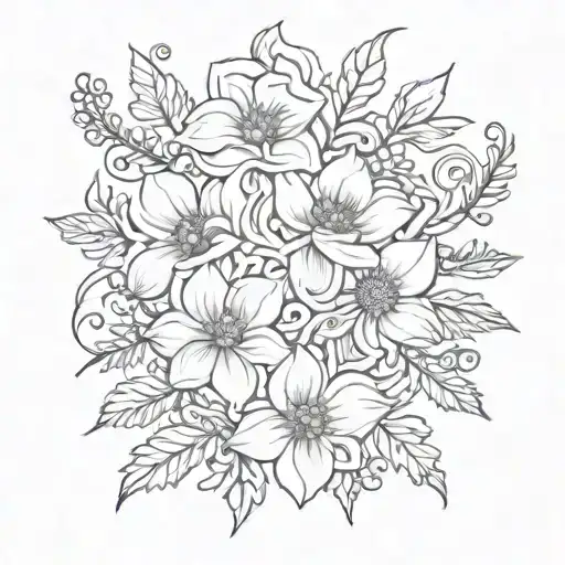 Simple Floral Border