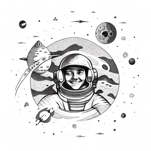 Astronaut With Millstone Around Neck Drowning In A Sea Of Space