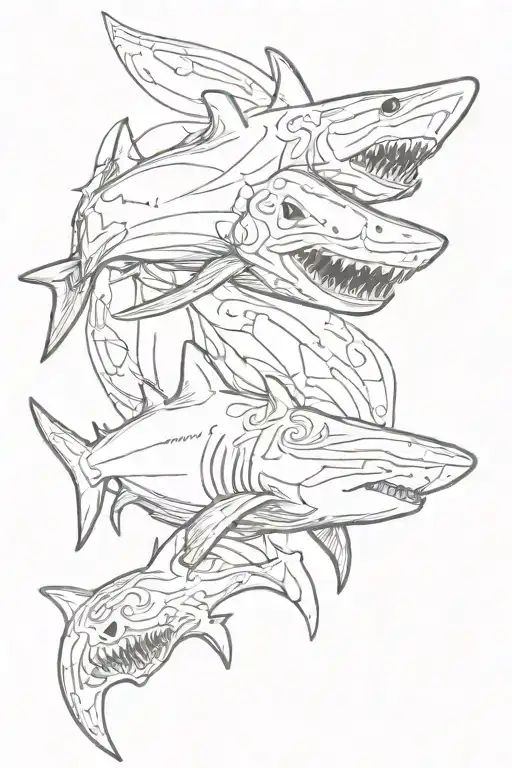 Shark And Skull