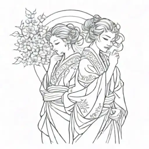 Virgo Scorpio And Leo In Kimono