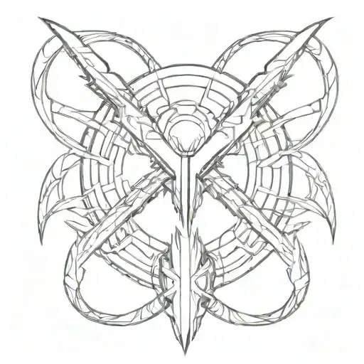 Infinity Symbol With Wolverine Claws Extended