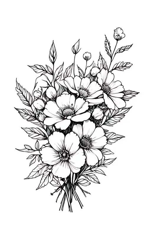 Birth Flower Bouquet