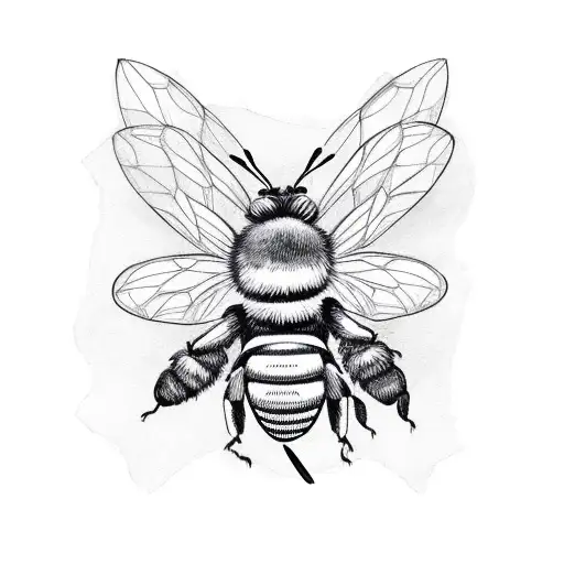 Queen Bee Wearing Crown And Cape