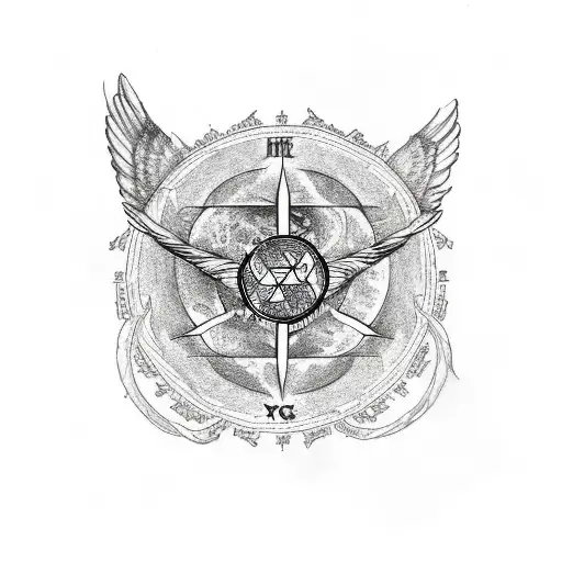 Vegvisir With Angel And Risks