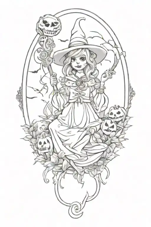 Hailey Name Incorporated With Halloween Scene