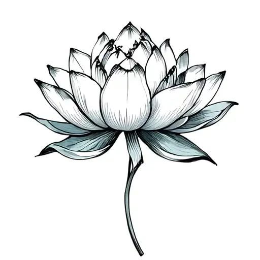Lotus Flower Small Tattoo Design