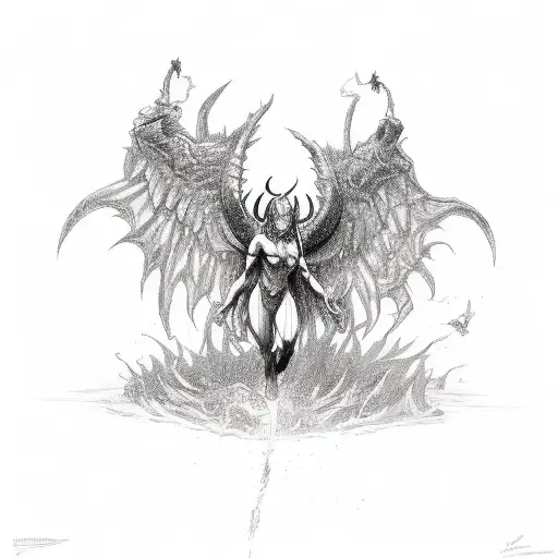 Demon With Angel Fight