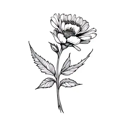 Simple March Birth Flower