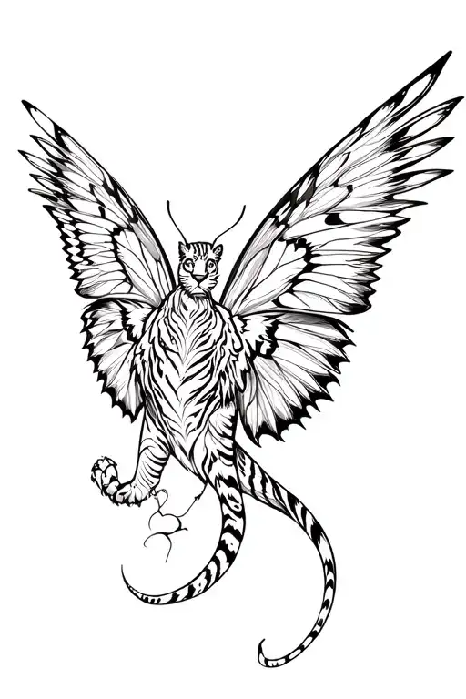 Butterfly Tiger Phoenix