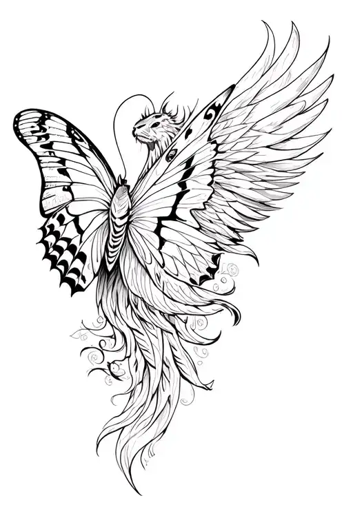Butterfly Tiger Phoenix