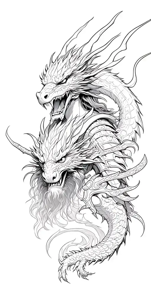 Dragons And Samurai Warrior And Jesus