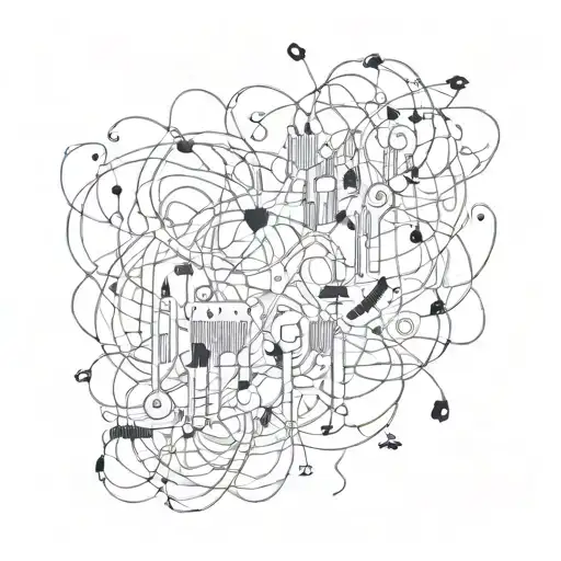 A Tangle Of Wires Spelling Beautiful