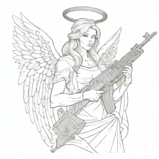 Angel With Ak 47