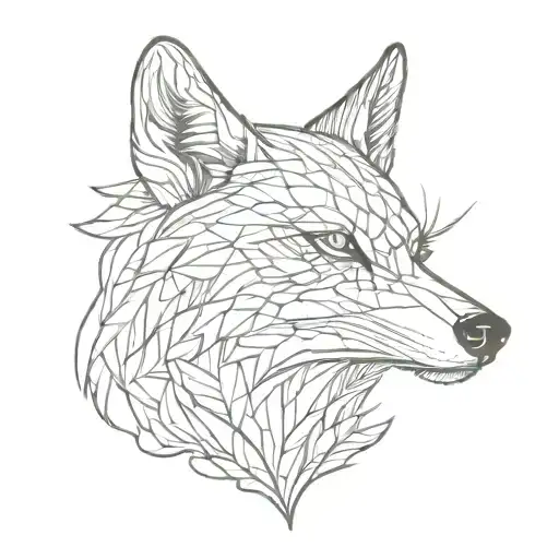 Outlined Wolf Of A Dragonfly On Its Nose