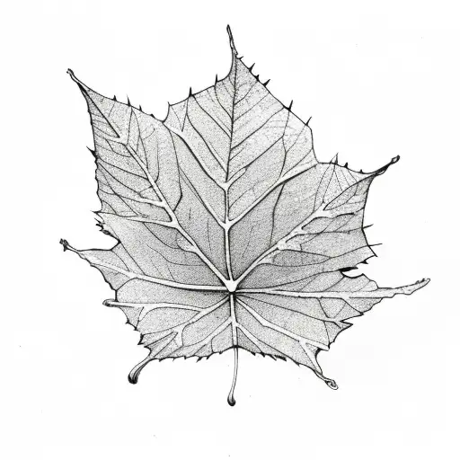 A Dead Leaf Overwhelmed By The Wind