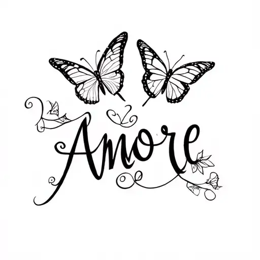Butterflies Around The Word Amore