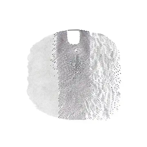 Child Fingerprint Attatched To Vine