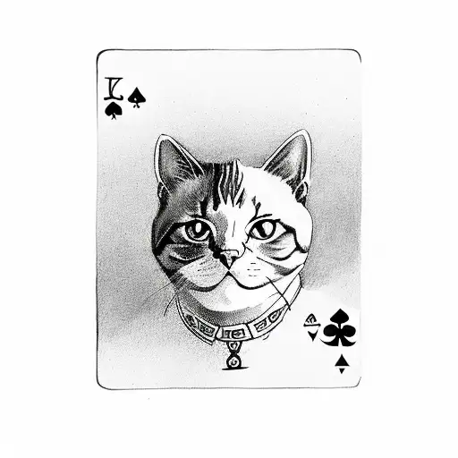 Poker Cat Card