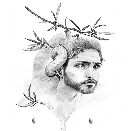 Birth Of Adam With Olive Branch