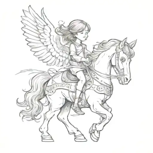 Child On A Winged Horse