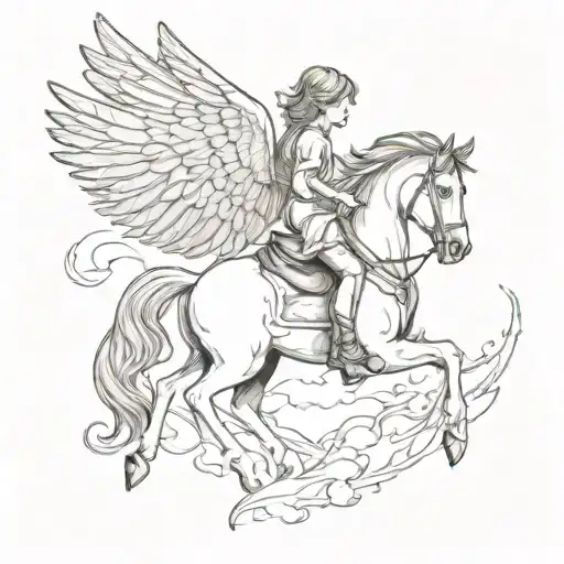 Child On A Winged Horse