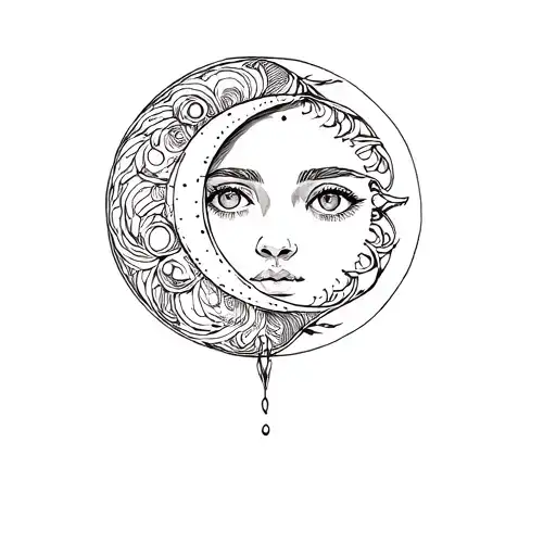 Sibling Moon And Sun Fine Line