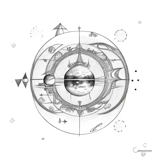 Planets And Capricorn Constellation