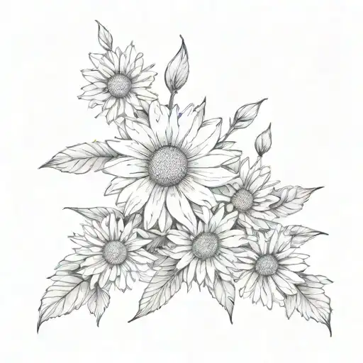 Daisy And Aster Human Spine Tattoo Fine Line