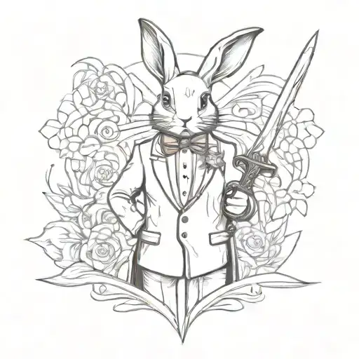 Bunny Tuxedo And Sword