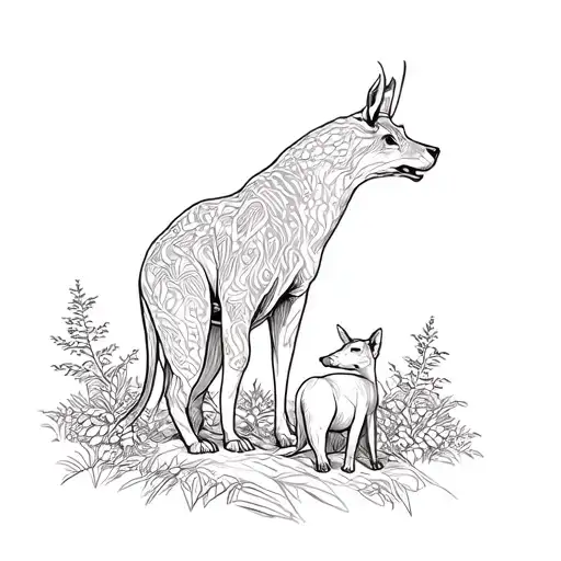 Wild Animals In A Forest