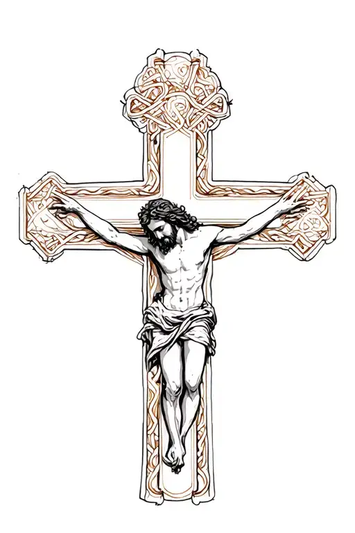 Jesus In The Cross Intertwined