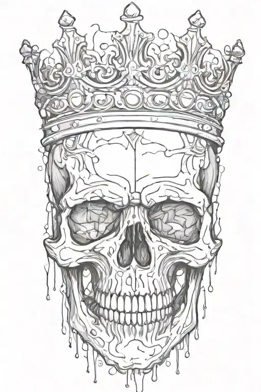 Skull Bleeding With Crown