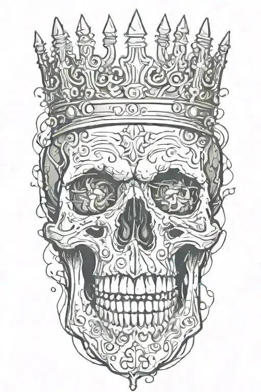 Skull Bleeding With Crown