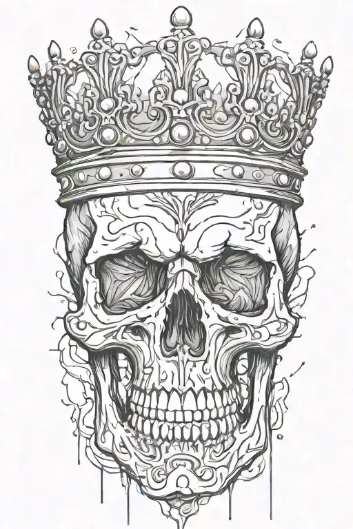 Skull Bleeding With Crown