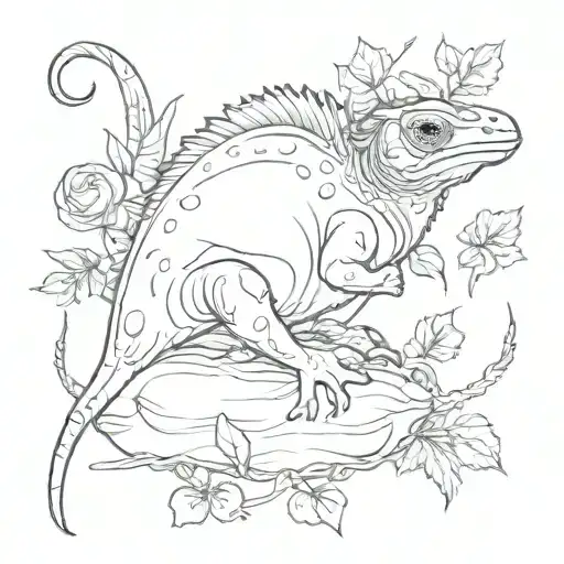 A Chameleon On A Duck On A Deer