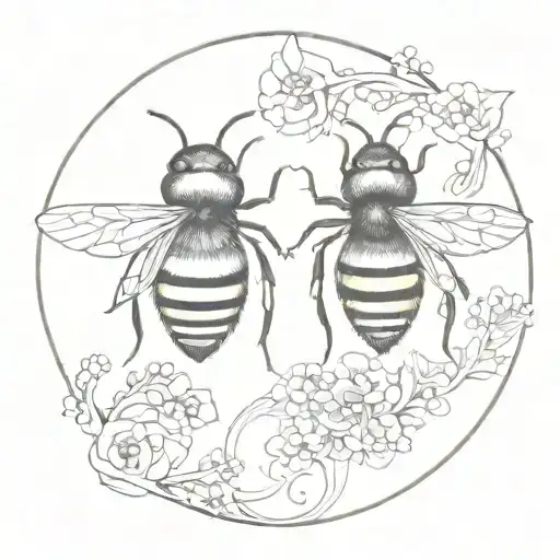 Bee Firefly Yin Yang