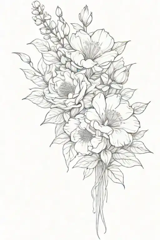 Birth Flower Bouquet